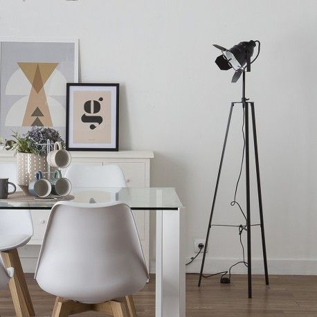 Spot lámpara de pie negra | Diseño salón cocina baño dormitorio ... Spot lámpara de pie negra | Diseño salón cocina baño dormitorio ...