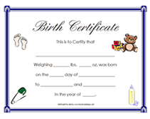 free newborn baby birth certificates zainab pinterest birth baby boy birth certificate