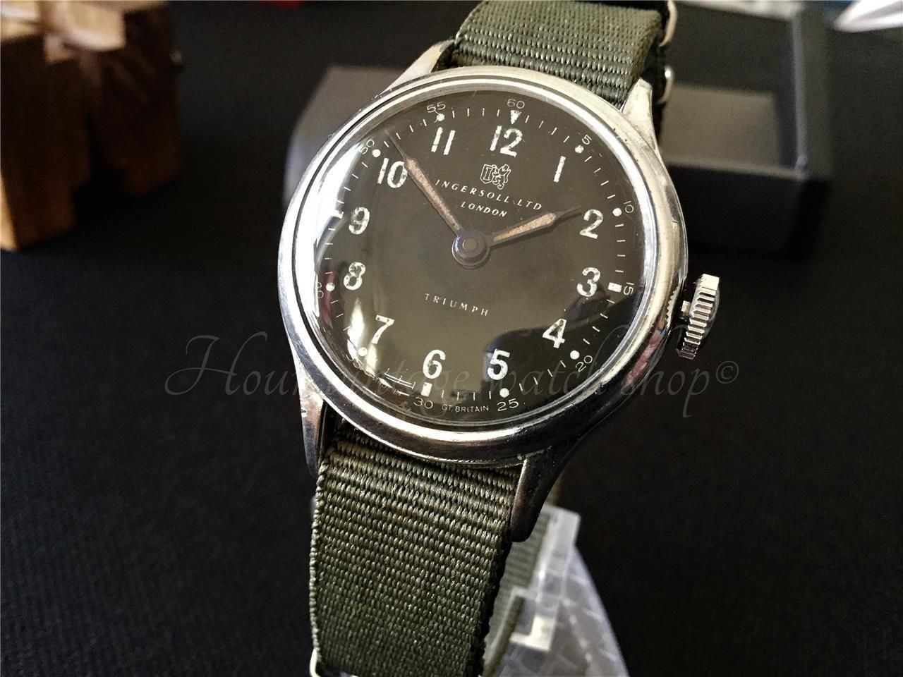 50 s GB Ingersoll Triumph Field Watch Field watches Wrist watch