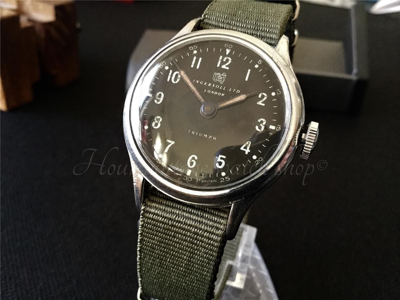 50's GB Ingersoll Triumph Field Watch | Field watches, Wrist watch ...