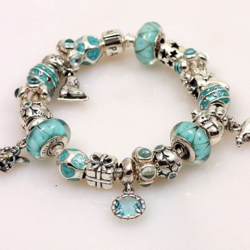 798771C01 Marque PandoraPandora Dames Argent Sterling Autre Forme Oxyde de Zirconium Bracelet Charme
