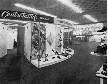 Centrotextil booth realized by Ozeha at the International Shoe Fair in Düsseldorf, Germany, 1975. Centrotextil was well known as ex-Yugoslav export-import company for textiles founded in beograd,1946; from 2008 owned by Zepter Group. Vojvodina, Kosovo, Beograd, Bosnia And Herzegovina, Advertising Agency, Macedonia, Socialist, Montenegro, Slovenia