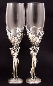 naked lady champagne flute Naked lady champagne flute