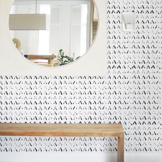Removable Wallpaper Self Adhesive Scandinavian Removable Wallpaper Self Adhesive Scandinavian Monochrome Shapes Abstract