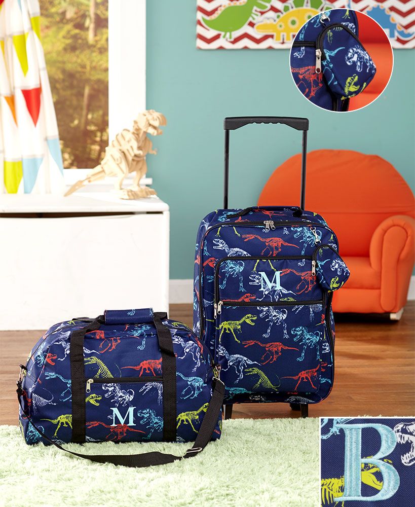 Bugatti 2 Piece Luggage Set 3-Pc. Boys' Monogram Luggage Sets | Kids luggage sets, Kids luggage