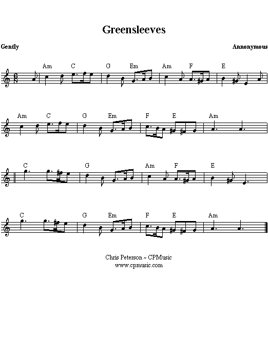greensleeves pianosheet en nog veel meer bladmuziek pinterest greensleeves sheet music