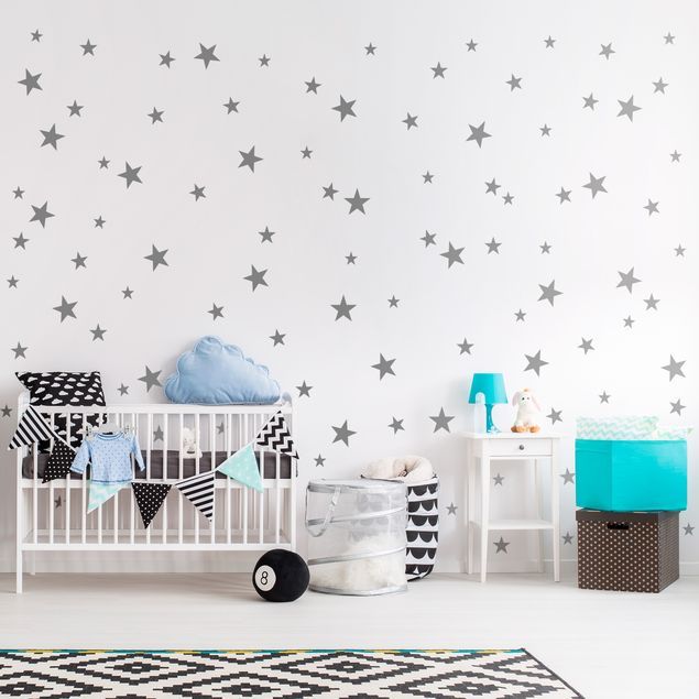 Wandtattoo Kinderzimmer Obi Wandtattoo 92 Sterne Set in 2020