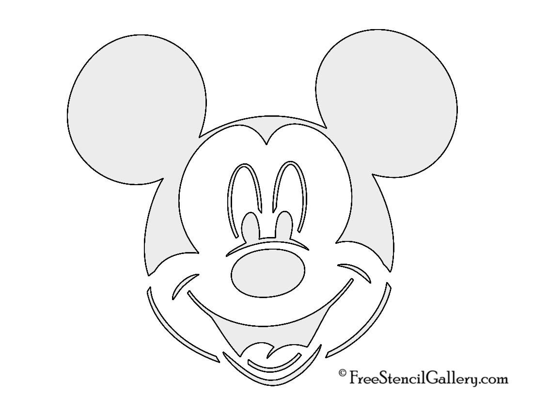 Free Printable Mickey Minnie Mouse Pumpkin Carving Stencils Patterns