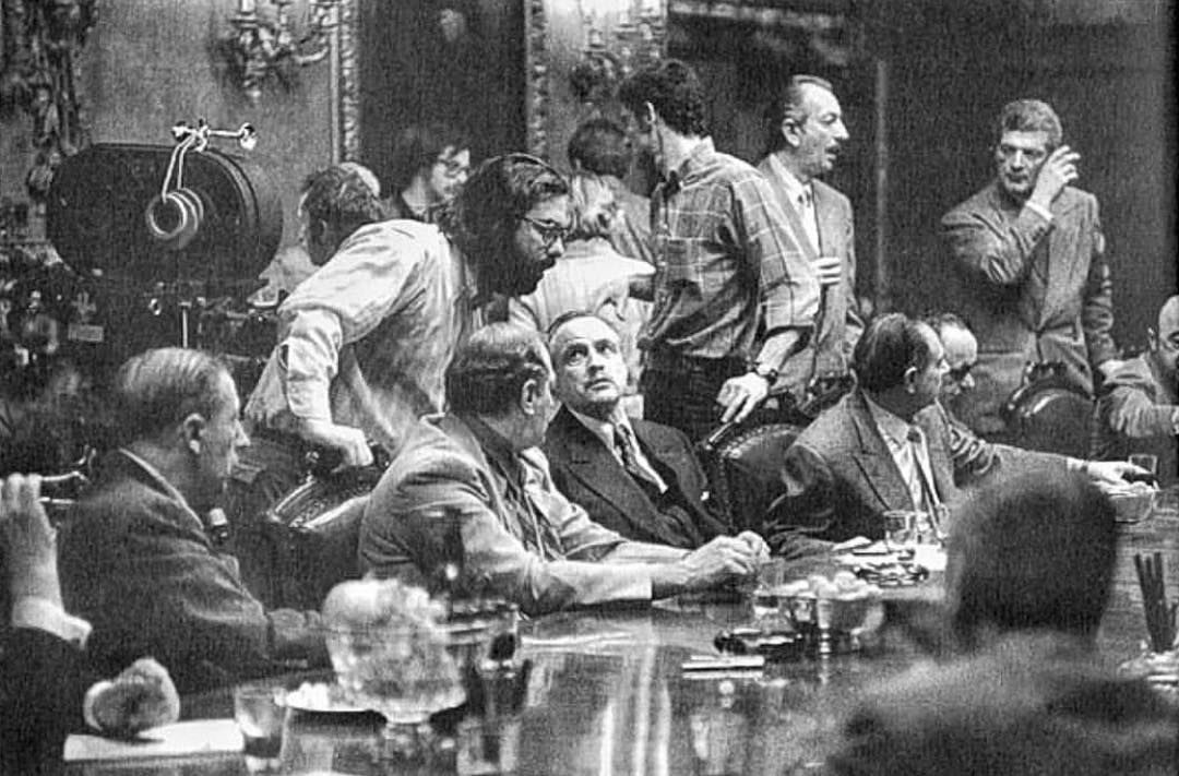 History of Cinema on Instagram: “Behind the scenes of 'The Godfather