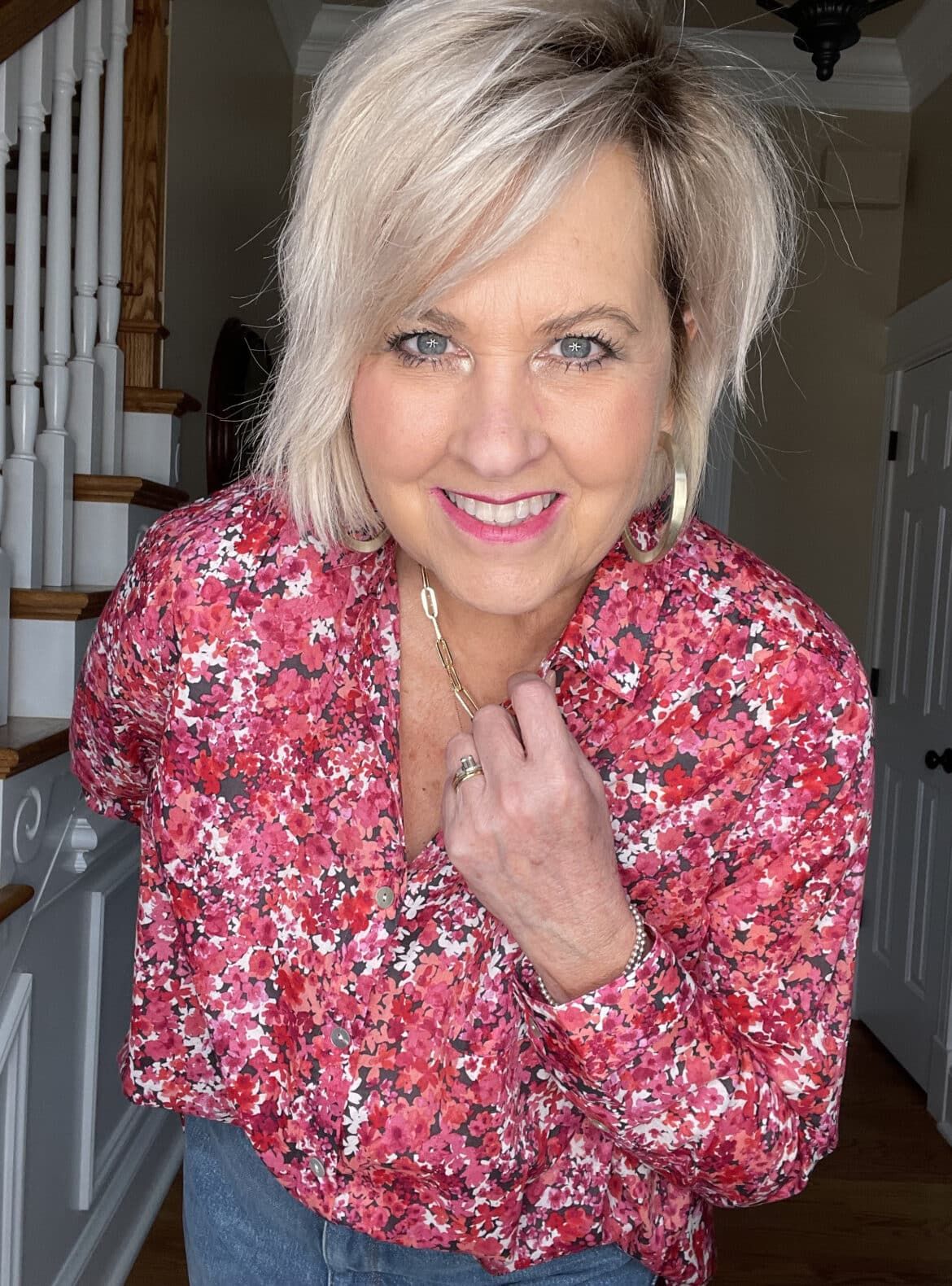 JEANS AND A BUTTON UP FLORAL SHIRT FOR A CASUAL SATURDAY 50 is not JEANS AND A BUTTON UP FLORAL SHIRT FOR A CASUAL SATURDAY 50 is not