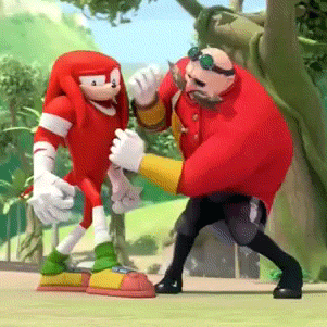 knuckles and eggman sonic
