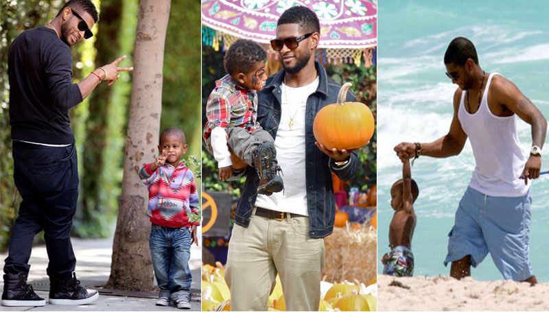 Usher And His Son Michelle Obama Celebrity Dads Michelle Obama Fashion