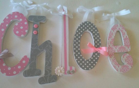 Baby Wooden Letters For Nursery Pink And By Dwellingonline Baby Wooden Letters For Nursery Pink And By Dwellingonline 11 00