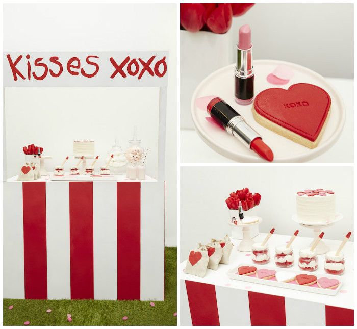 Valentine Kissing Booth Party | Kara's Party Ideas | Karas party ideas