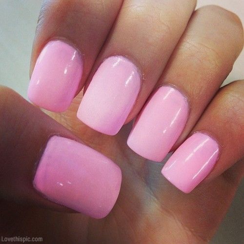 Pink Shiny Nails Fashion Girly Cute Photography Nails Girl Pink