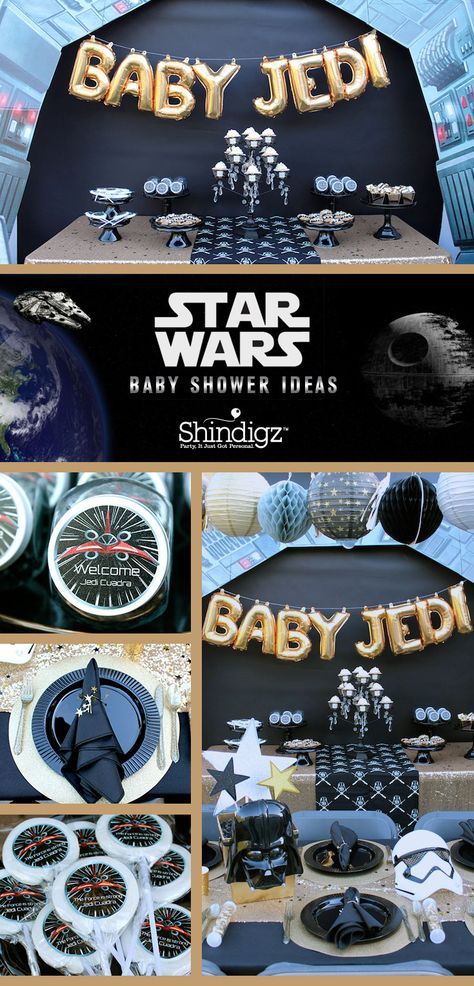 Ok if I don't get my star Wars nursery this is the next best thing Decoracion Baby Shower Niña, Shower Bebe, Baby Shower Games, Baby Shower Parties, Baby Boy Shower, Baby Showers, Star Wars Baby, Baby Star, Baby Shower Decorations