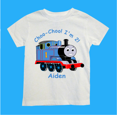 Custom Thomas The Train Birthday Shirt