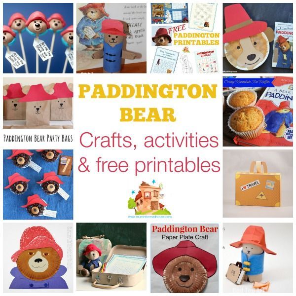 Paddington Bear crafts activities & free printables Paddington Bear crafts activities & free printables