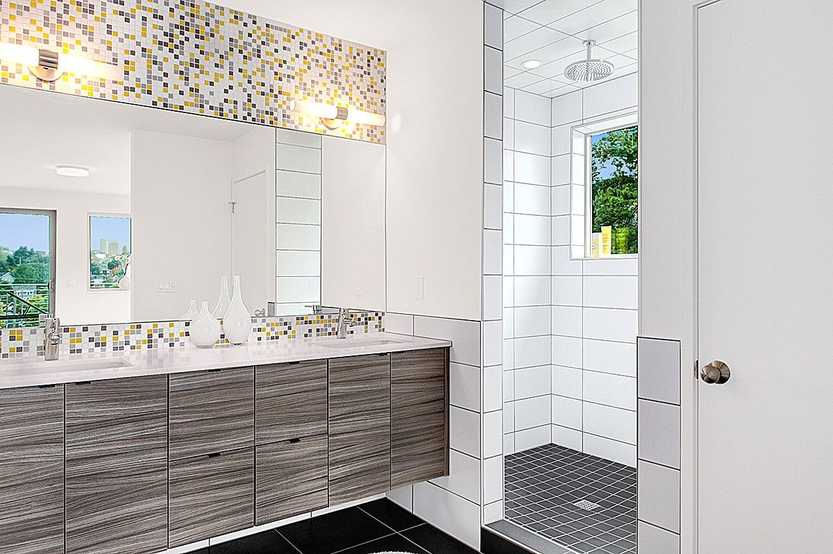 Brio Glass Mosaic Tile City Sunshine Blend Bathroom Tile - Brio Glass Mosaic Tile City Sunshine Blend Bathroom Tile
