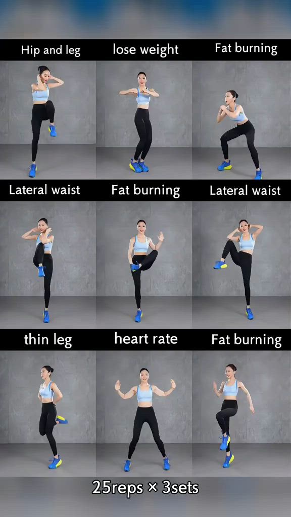 Fat Burning Workout for Slim Legs Hips