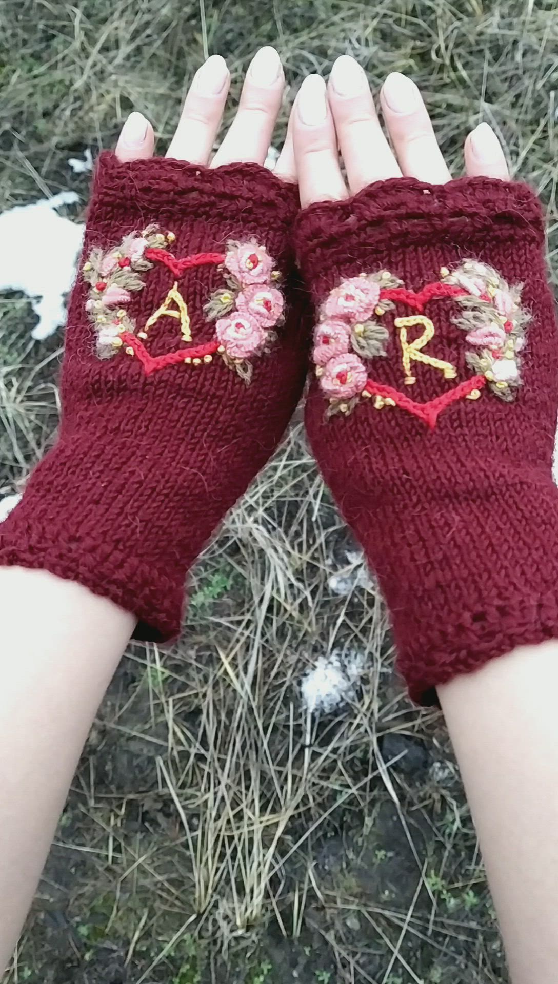 Custom Fingerless Gloves Video Orgu Eldiven Kanavice